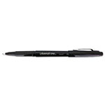 Universal Porous Point Pen, Stick, Medium 0.7 mm, Black Ink, Black Barrel, Dozen view 1
