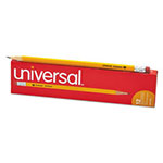Universal #2 Woodcase Pencil, HB (#2), Black Lead, Yellow Barrel, Dozen view 2