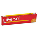 Universal #2 Woodcase Pencil, HB (#2), Black Lead, Yellow Barrel, Dozen view 4