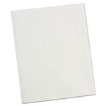 Universal Two-Pocket Portfolio, Embossed Leather Grain Paper, 11 x 8.5, White, 25/Box view 2