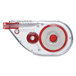 Universal Side-Application Correction Tape, Transparent Gray/Red Applicator, 0.2