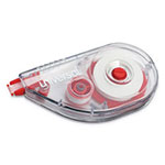 Universal Side-Application Correction Tape, Transparent Gray/Red Applicator, 0.2