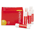 Universal Glue Stick Value Pack, 0.28 oz, Applies and Dries Clear, 30/Pack view 1