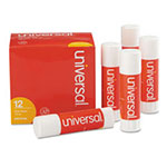 Universal Glue Stick, 0.74 oz, Applies and Dries Clear, 12/Pack view 1