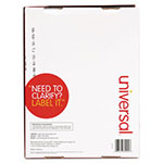 Universal White Labels, Inkjet/Laser Printers, 1 x 4, White, 20/Sheet, 250 Sheets/Box view 1