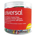Universal Plastic-Coated Paper Clips, Jumbo, Assorted Colors, 250/Pack view 2