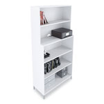 Union & Scale™ Essentials Laminate Bookcase, Five-Shelf, 35.8 x 14.9 x 72, White view 2