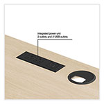 Union & Scale™ Essentials Single-Pedestal L-Shaped Desk with Integrated Power Management, 59.8