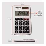 Victor 700 Pocket Calculator, 8-Digit LCD view 4