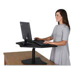 Victor High Rise Adjustable Stand-Up Desk, 28w x 23d x 16.75h, Black view 1