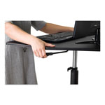 Victor High Rise Adjustable Stand-Up Desk, 28w x 23d x 16.75h, Black view 2