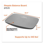 Victor Steppie Balance Board, 22.5w x 14.5d x 2.13h, Two-Tone Gray view 1