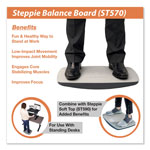 Victor Steppie Balance Board, 22.5w x 14.5d x 2.13h, Two-Tone Gray view 2