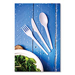 Vegware™ White CPLA Cutlery, Knife, 1,000/Carton view 2