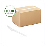 Vegware™ White CPLA Cutlery, Knife, 1,000/Carton view 5
