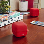 Verbatim Bluetooth Speaker System - Red - 100 Hz to 20 kHz - TrueWireless Stereo - Battery Rechargeable - 1 Pack view 3