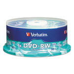 Verbatim DVD-RW, 4.7GB, 4X, 30/PK Spindle view 1