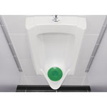 Vectair Systems P-Screen 60 Day Urinal Screen - Lasts upto 60 Days - Anti-bacterial, Recyclable, Splash Resistant - 6 / Carton - Green view 2