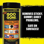 Goo Gone® Clean Up Wipes, 8 x 7, Citrus Scent, White, 24/Canister view 4