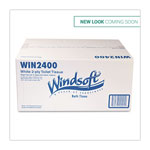 Windsoft Bath Tissue, Septic Safe, 2-Ply, White, 4 x 3.75, 400 Sheets/Roll, 24 Rolls/Carton view 4