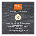 World Centric Fiber Bowls, 16 oz, 7.4 x 7.4 x 1.9, Natural, Paper, 500/Carton view 2