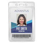 Advantus Security ID Badge Holder, Vertical, 3.13 x 4.88, Clear, 50/Box orginal image