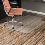 Alera All Day Use Non-Studded Chair Mat for Hard Floors, 36 x 48, Lipped, Clear orginal image