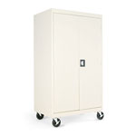 Alera Assembled Mobile Storage Cabinet, w/Adjustable Shelves 36w x 24d x 66h, Putty orginal image