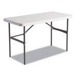 Alera Banquet Folding Table, Rectangular, Radius Edge, 48 x 24 x 29, Platinum/Charcoal orginal image