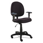 Alera Essentia Series Swivel Task Chair with Adjustable Arms, Supports up to 275 lbs, Black Seat/Black Back, Black Base orginal image