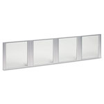 Alera Glass Door Set With Silver Frame For 72