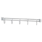 Alera Hook Bars For Wire Shelving, Five Hooks, 24
