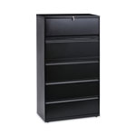 Alera Lateral File, 5 Legal/Letter/A4/A5-Size File Drawers, Black, 36