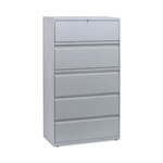 Alera Lateral File, 5 Legal/Letter/A4/A5-Size File Drawers, Light Gray, 36