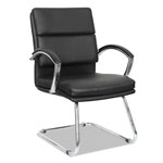 Alera Neratoli Slim Profile Guest Chair, 23.81'' x 27.16'' x 36.61'', Black Seat/Black Back, Chrome Base orginal image