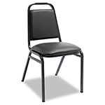 Alera Padded Steel Stacking Chair, Supports Up to 250 lb, 18.5
