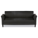 Alera Reception Lounge Furniture, 3-Cushion Sofa, 77w x 31.5d x 32h, Black orginal image