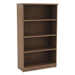 Alera Valencia Series Bookcase, Four-Shelf, 31 3/4w x 14d x 54 7/8h, Modern Walnut orginal image