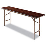Alera Wood Folding Table, Rectangular, 71 7/8w x 17 3/4d x 29 1/8h, Mahogany orginal image
