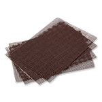 Amercare Griddle-Grill Screen, Aluminum Oxide, Brown, 4 x 5.5, 20/Pack, 10 Packs/Carton orginal image