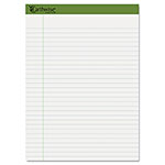 Ampad Earthwise by Ampad Recycled Writing Pad, Wide/Legal Rule, Politex Sand Headband, 40 White 8.5 x 11.75 Sheets, 4/Pack orginal image