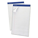 Ampad Perforated Writing Pads, Wide/Legal Rule, 50 White 8.5 x 14 Sheets, Dozen orginal image