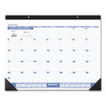 At-A-Glance Desk Pad, 22 x 17, White Sheets, Black Binding, Black Corners, 12-Month (Jan to Dec): 2024 orginal image
