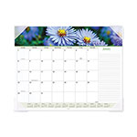 At-A-Glance Floral Panoramic Desk Pad, Floral Photography, 22 x 17, White/Multicolor Sheets, Clear Corners, 12-Month (Jan-Dec): 2023 orginal image