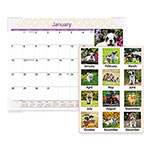 At-A-Glance Puppies Monthly Desk Pad Calendar, Puppies Photography, 22 x 17, White Sheets, Clear Corners, 12-Month (Jan to Dec): 2024 orginal image