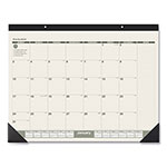 At-A-Glance Recycled Monthly Desk Pad, 22 x 17, Sand/Green Sheets, Black Binding, Black Corners, 12-Month (Jan to Dec): 2024 orginal image