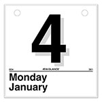 At-A-Glance Today Is Daily Wall Calendar Refill, 6 x 6, White Sheets, 12-Month (Jan to Dec): 2024 orginal image