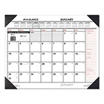 At-A-Glance Two-Color Monthly Desk Pad Calendar, 22 x 17, White Sheets, Black Corners, 12-Month (Jan to Dec): 2024 orginal image