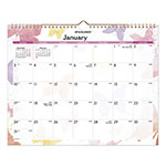 At-A-Glance Watercolors Recycled Monthly Wall Calendar, Watercolors Artwork, 15 x 12, White/Multicolor Sheets, 12-Month (Jan-Dec): 2024 orginal image