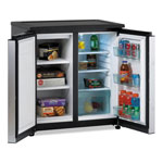Avanti Products 5.5 CF Side by Side Refrigerator/Freezer, Black/Stainless Steel orginal image